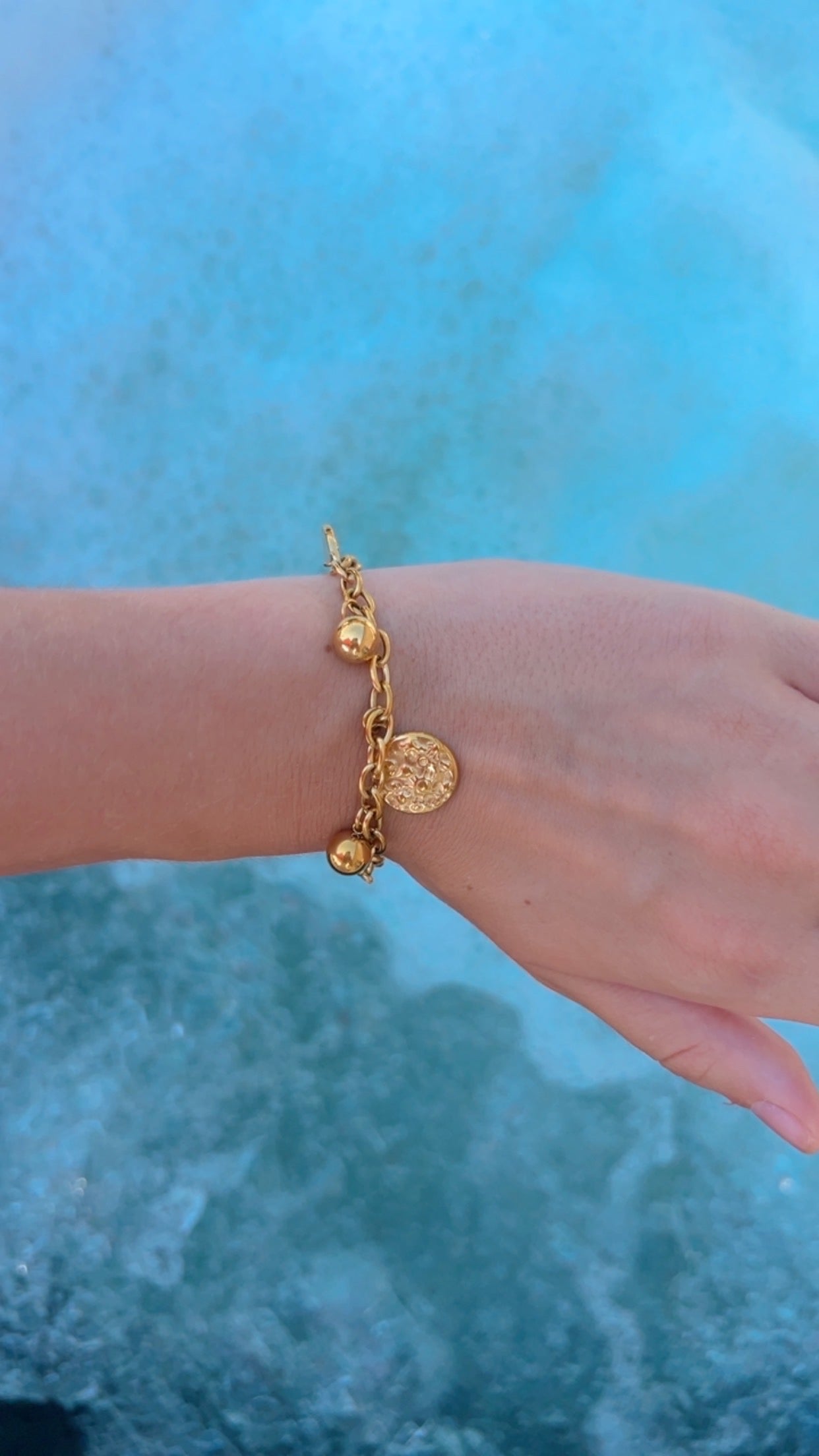 Bracelet charms médaillons