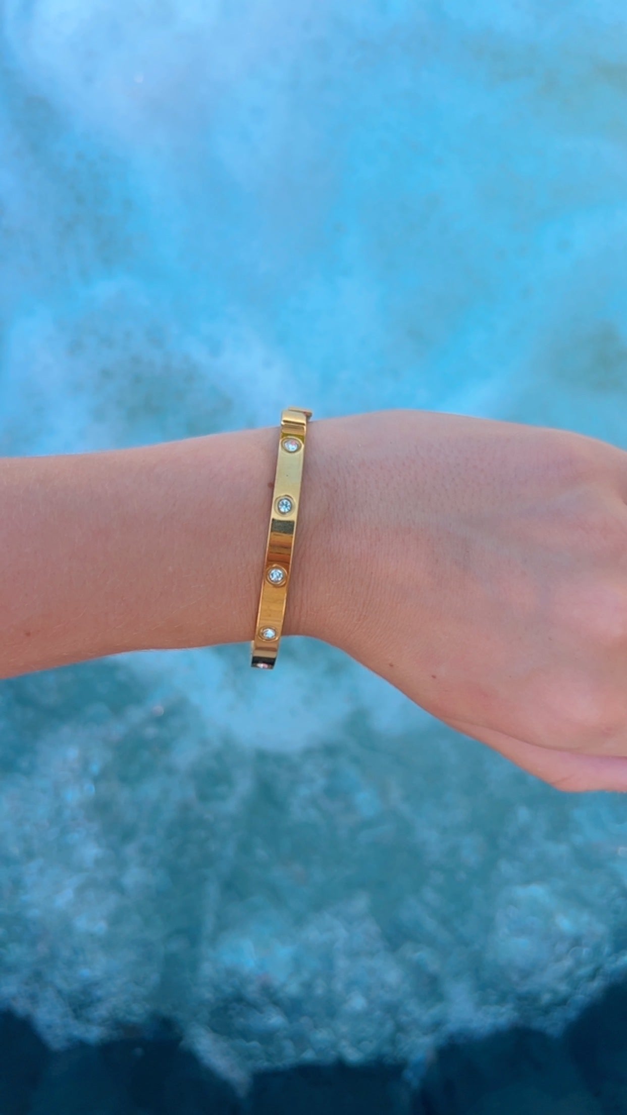 Bracelet Jonc à strass