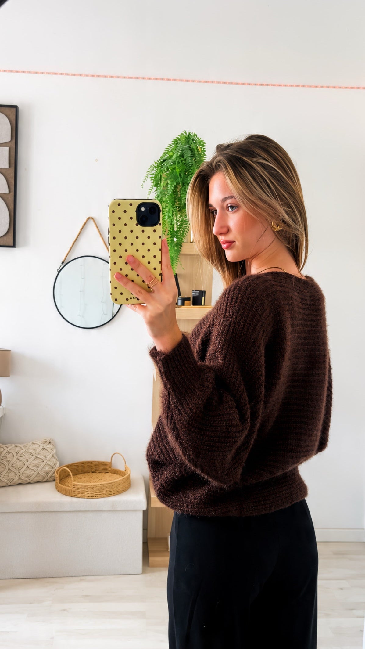 Pull maille choco