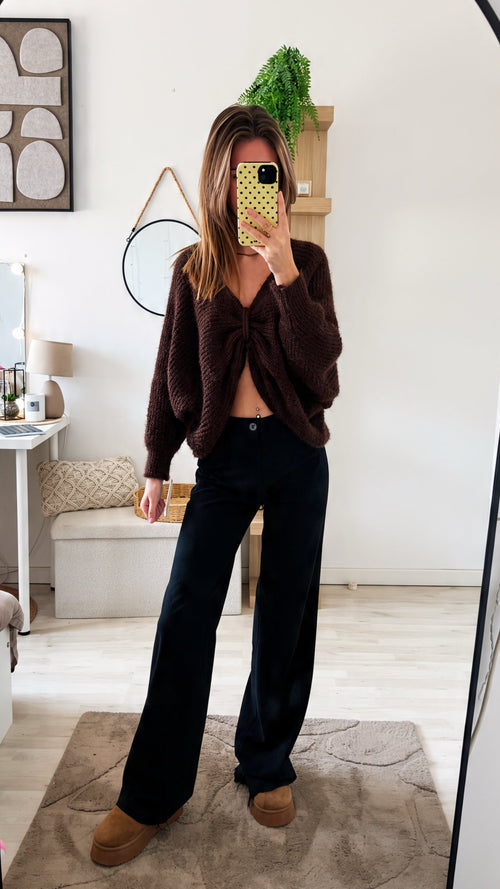 Pull maille choco