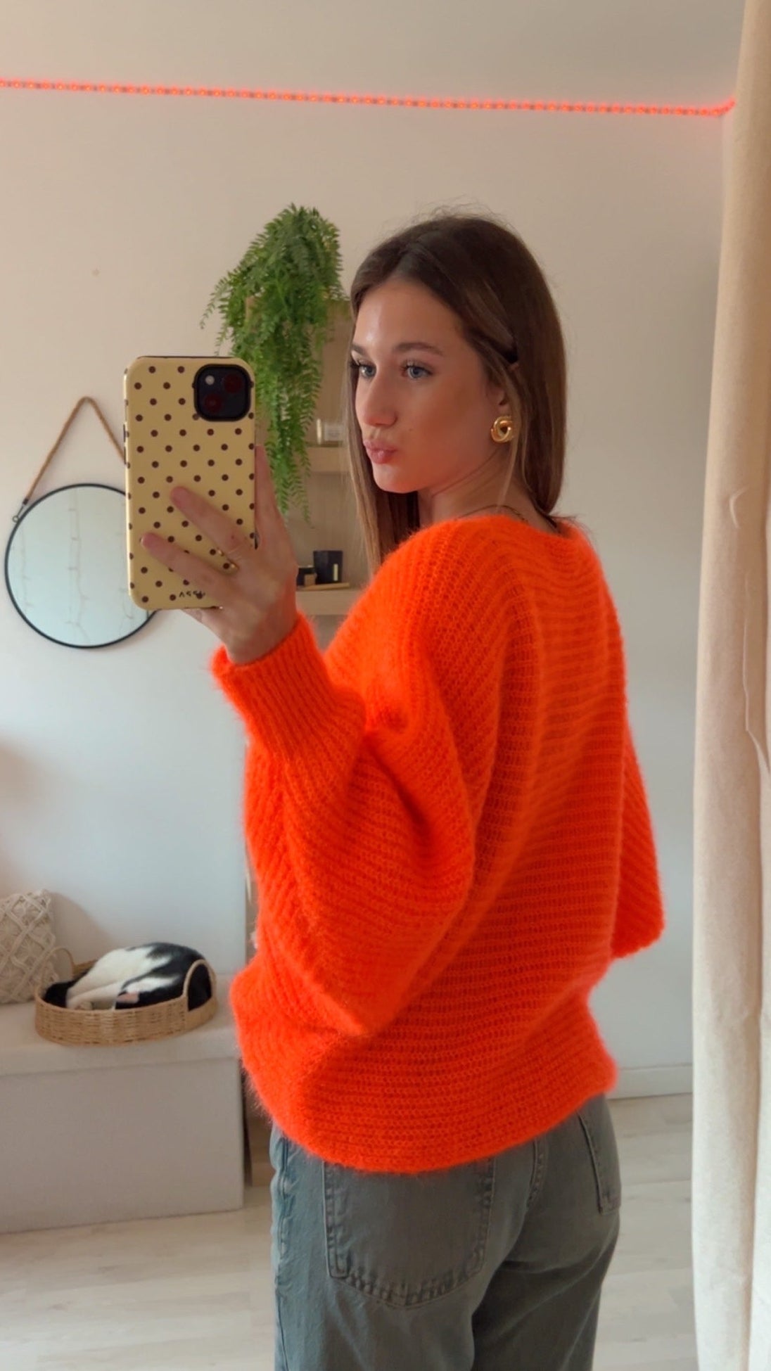 Pull maille Orange Fuchsia 🍊