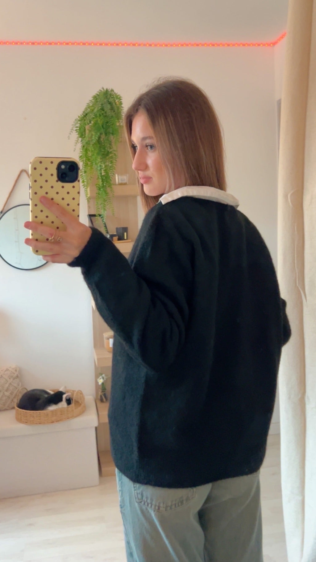 Pull à col V Noir ▪️